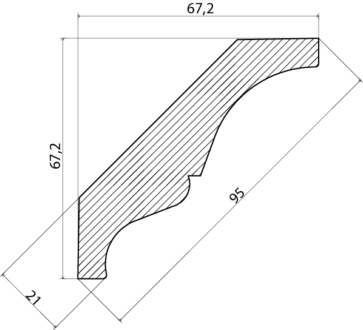 ALLMOGETAKLIST EHL PROLIST OBH381 21X95MM, 381 FURU