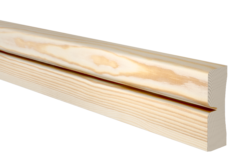 GOLVLIST EHL PROLIST FURU VENTIL 14X56 /M, SOCKEL