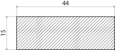 PLANHYVLAD EK OBH 15X44MM