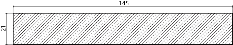 PLANHYVLAD EHL PROLIST EK 21X145MM /M
