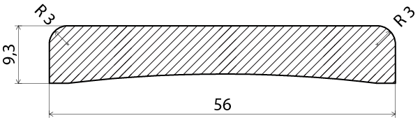 FODER EHL PROLIST FURU VIT 10X56X1100MM