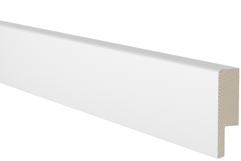 SOCKEL EHL PROLIST FURU VIT KABELSPÅR, 15X56X4400MM