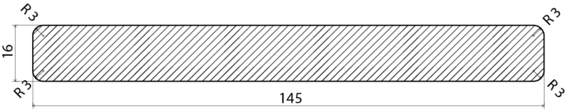 DÖRROMFATTNING EHL PROLIST MDF VIT 0500-N, 16X145X2440MM