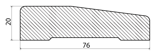 SOCKELKLOSS EHL PROLIST SKREA FURU OBH, 20X76X300MM