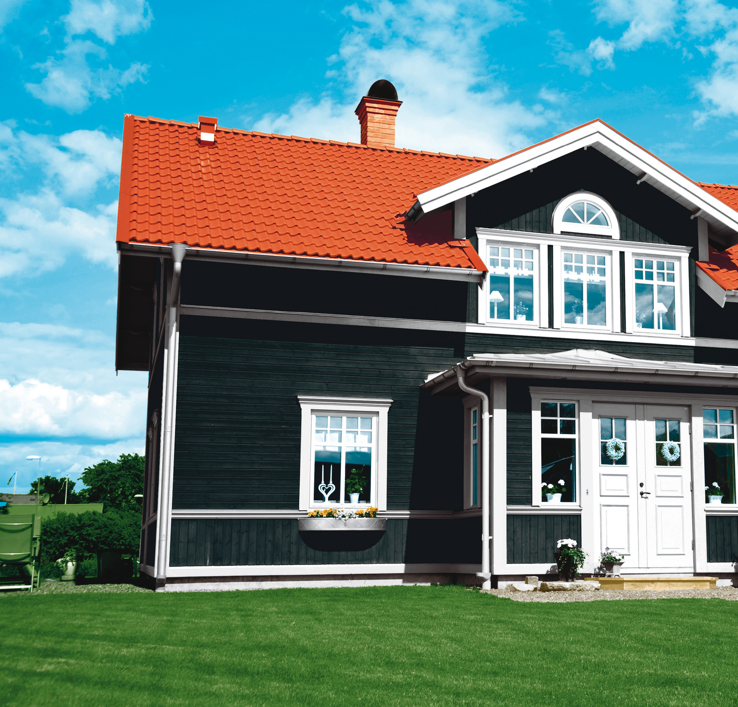 FALU VAPEN RÖDFÄRG SVART PENSELKVALITÉT 10L