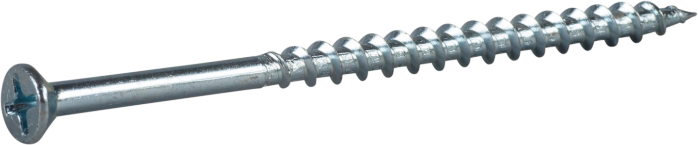 SPÅNSKIVESKRUV TRÄ 4,2X75 200 BLANKFÖRZINKAD
