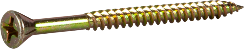 SPÅN/BOARDSKRUV ESSVE PH2 GULKROMATE RAD 3,9X55 500ST