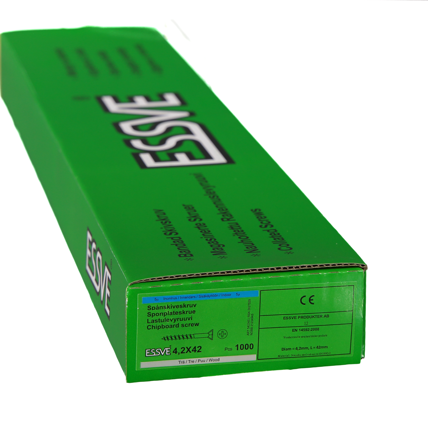 SPÅNSKIVESKRUV BA 4.2X42 1000 BANDAD TRÄREGEL