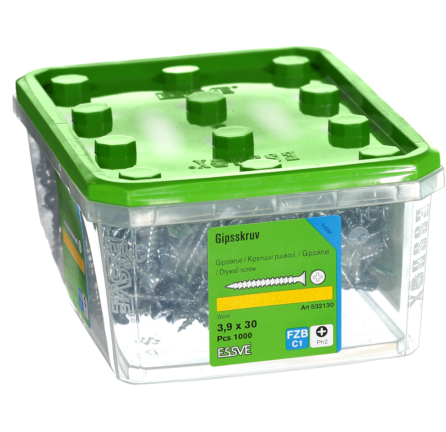 GIPSSKRUV TRÄ 3,9X30 1000ST TRÄREGEL FZB