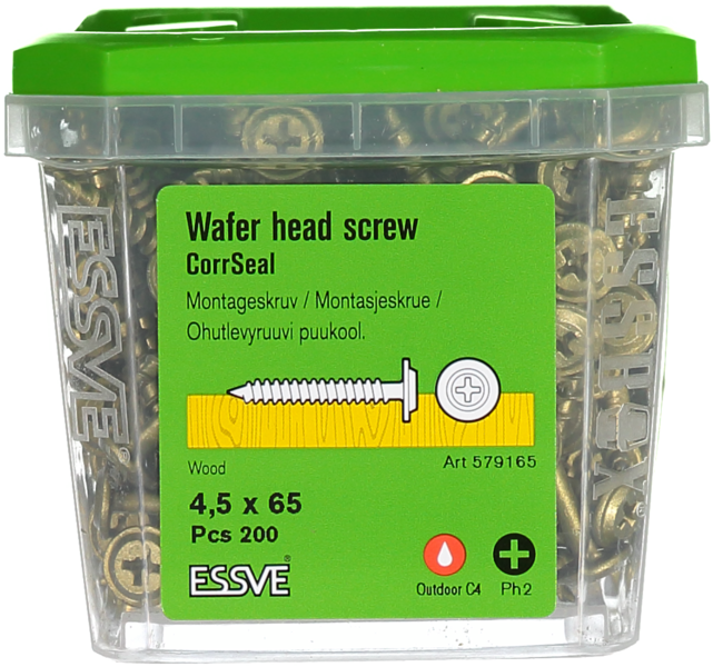 MONTAGESKRUV VS CS 4.5X65 200 TRÄREGEL