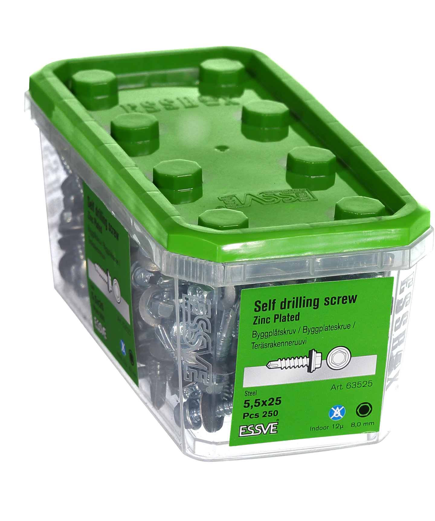 BYGGPLÅTSKRUV BS 6KB FZB 5,5X25 250ST