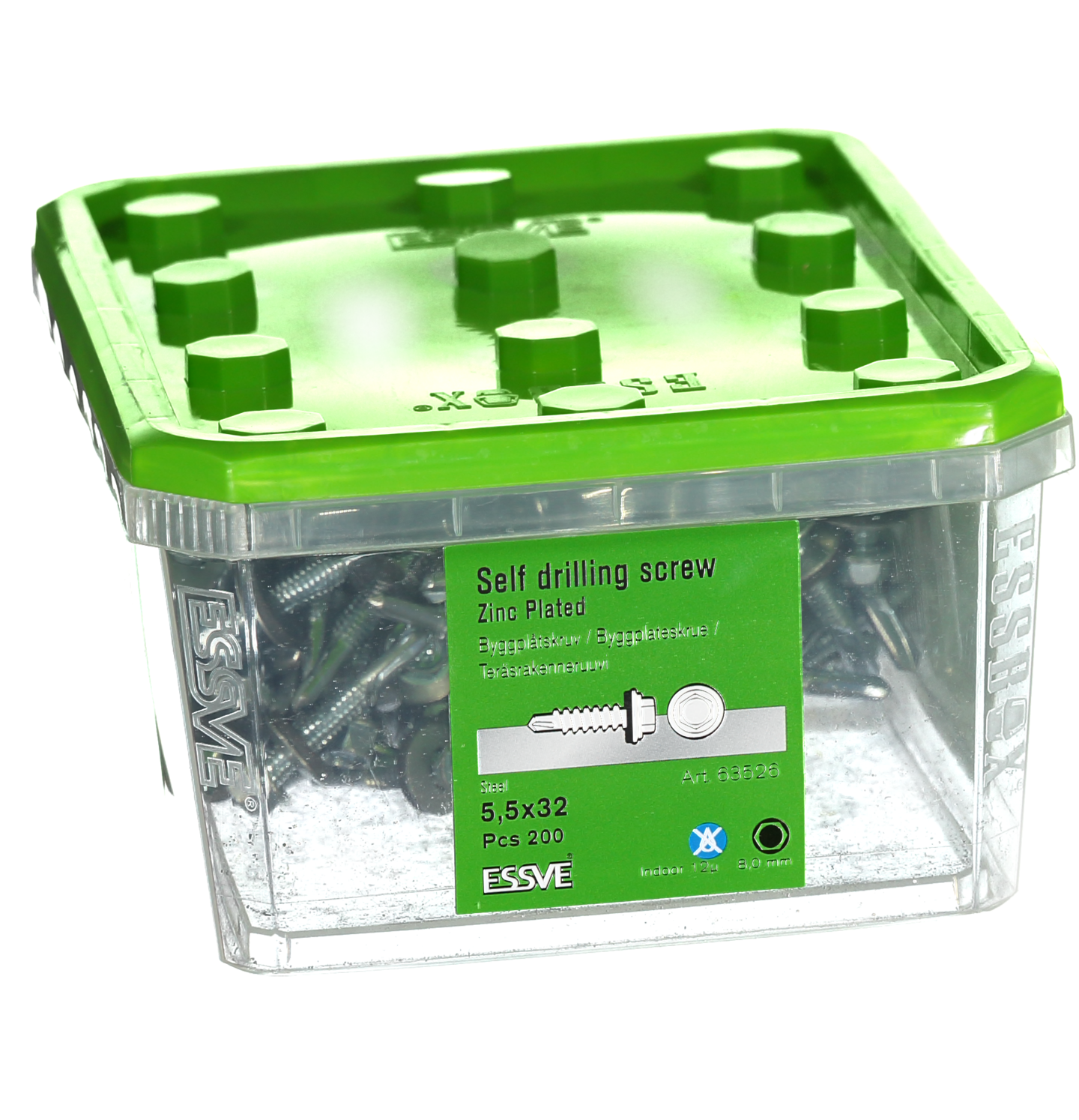 BYGGPLÅTSKRUV BS 6KB FZB 5,5X32 200ST 63526