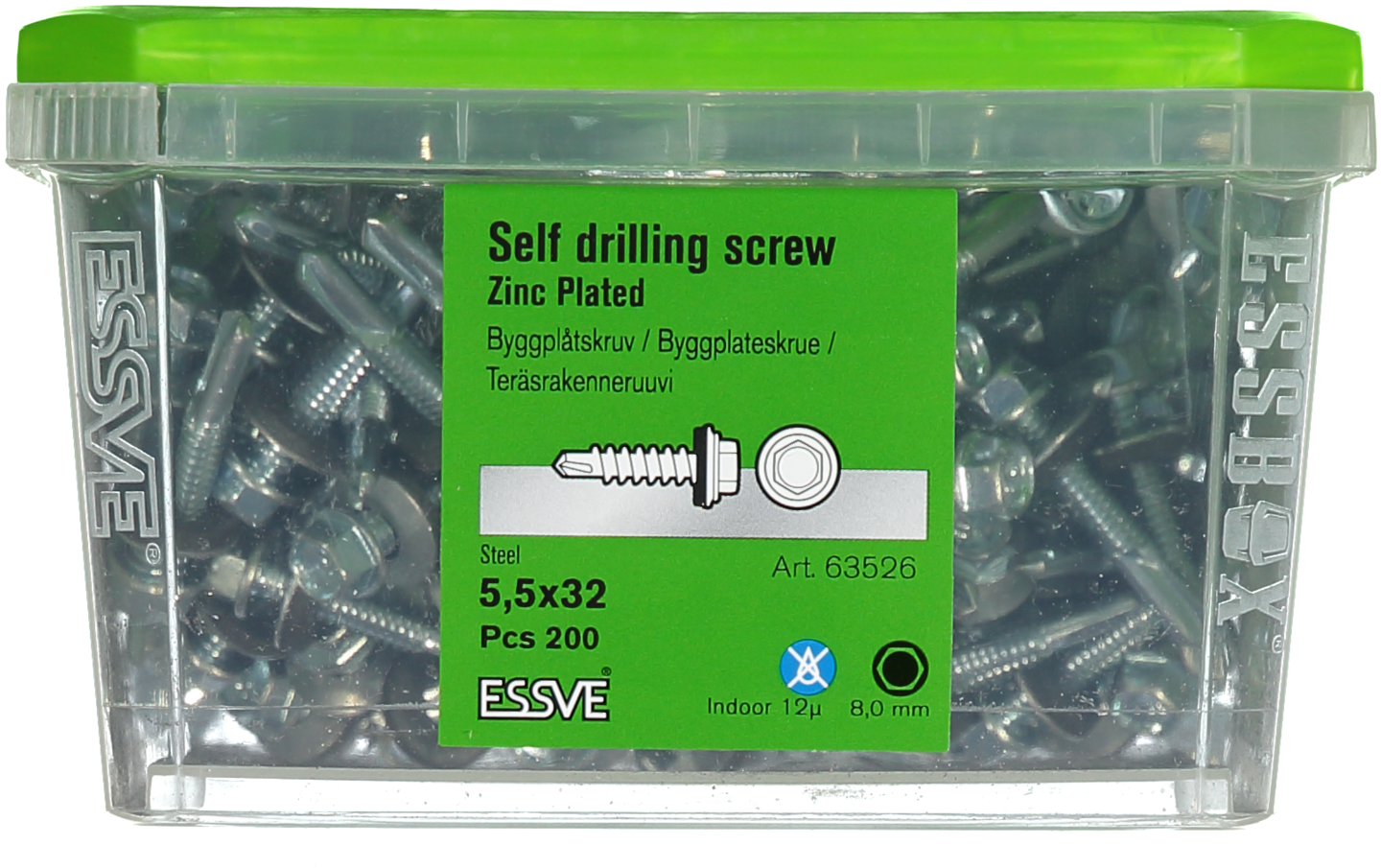 BYGGPLÅTSKRUV BS 6KB FZB 5,5X32 200ST 63526