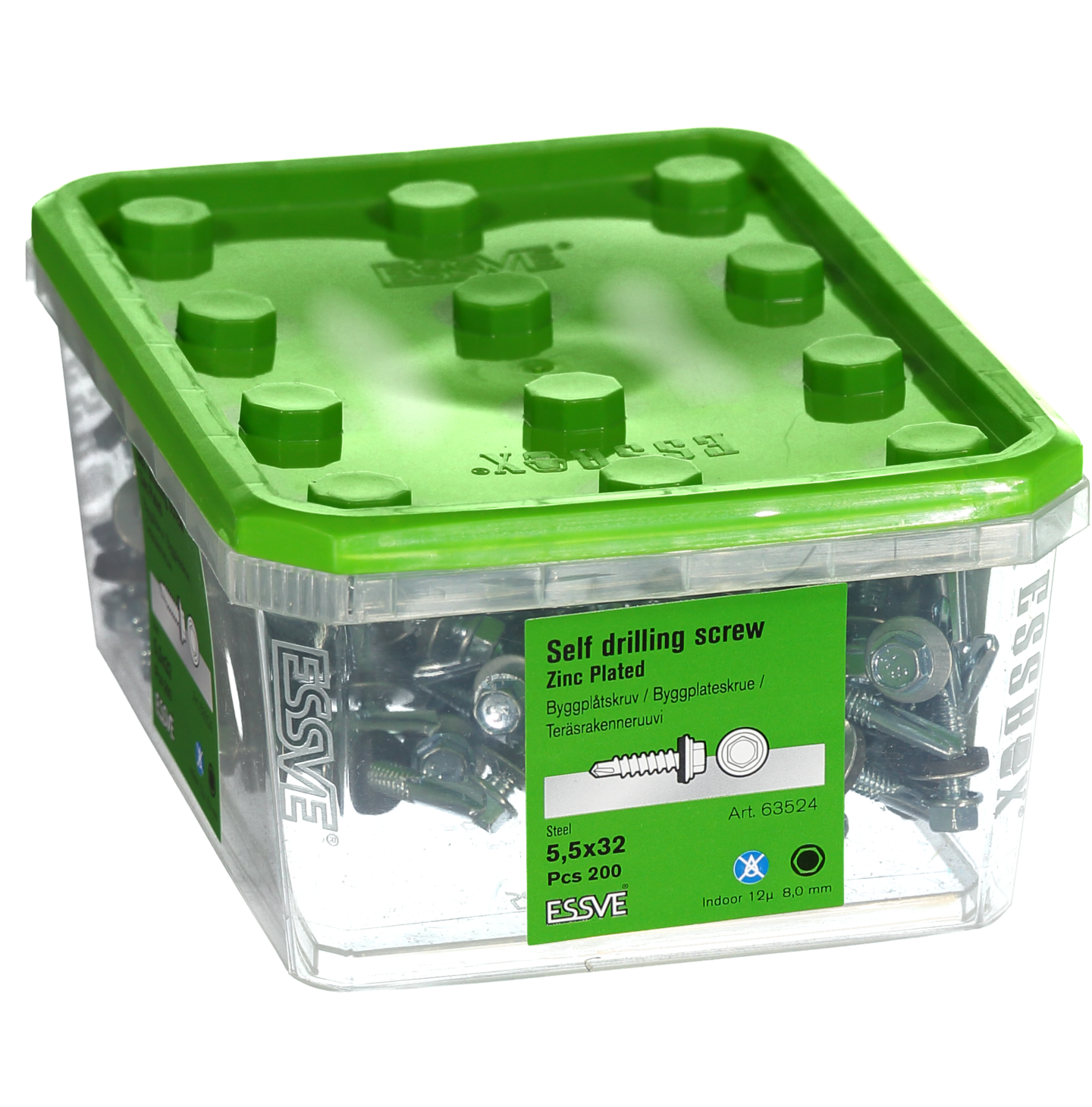 BYGGPLÅTSKRUV BS 6KB FZB 5,5X32 200ST 63524