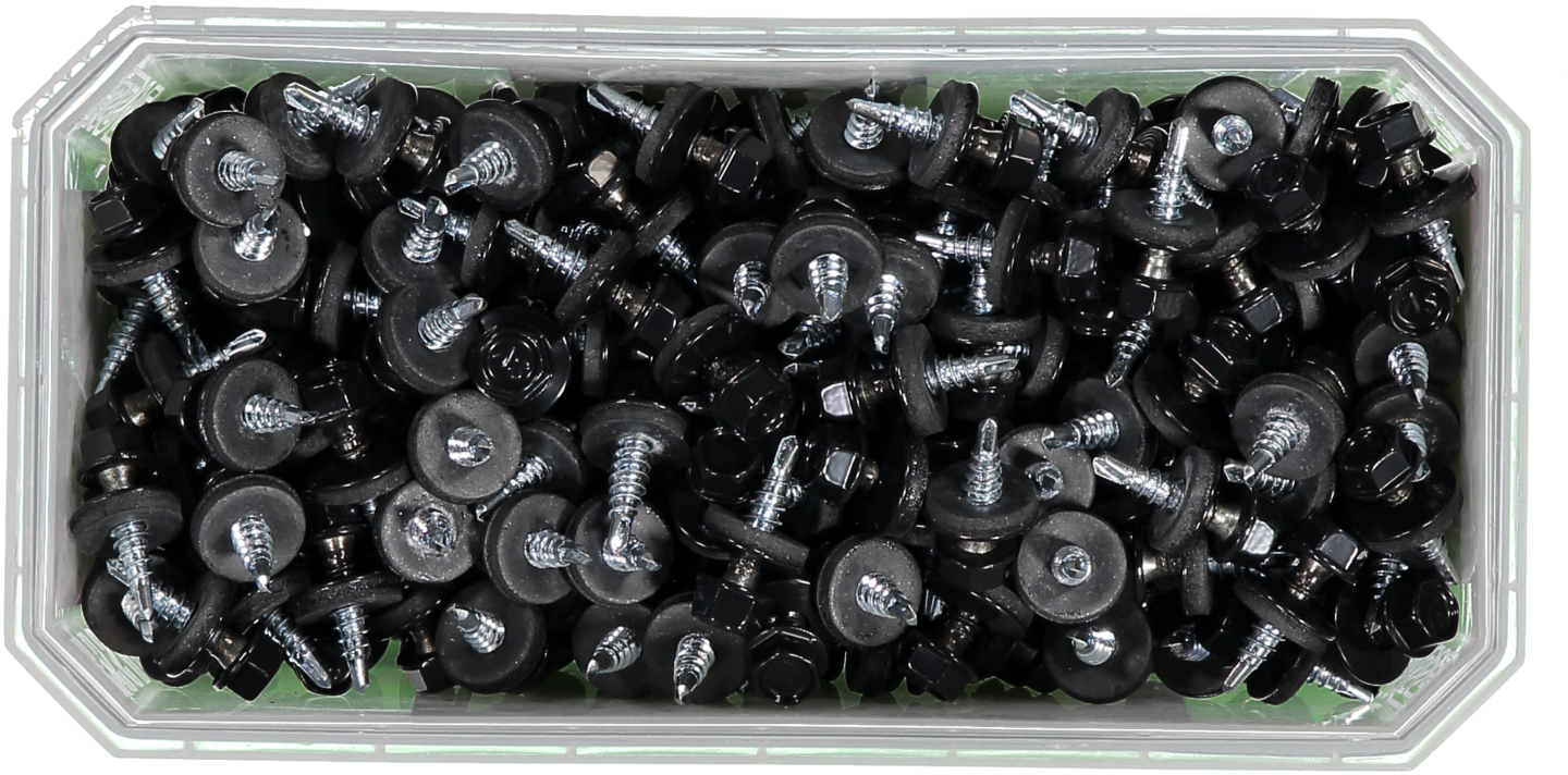 FARMARSKRUV SVART 4,8X20 250ST MED BORRSPETS