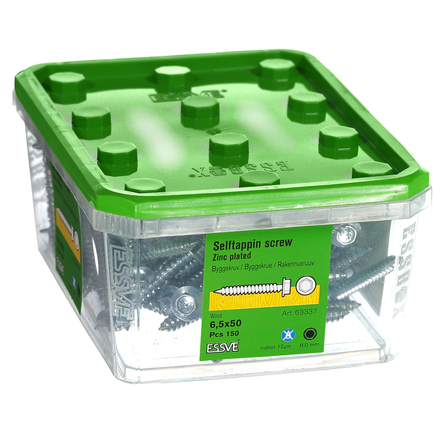 BYGGPLÅTSKRUV A 6KF FZB 6.5X50 FP/150