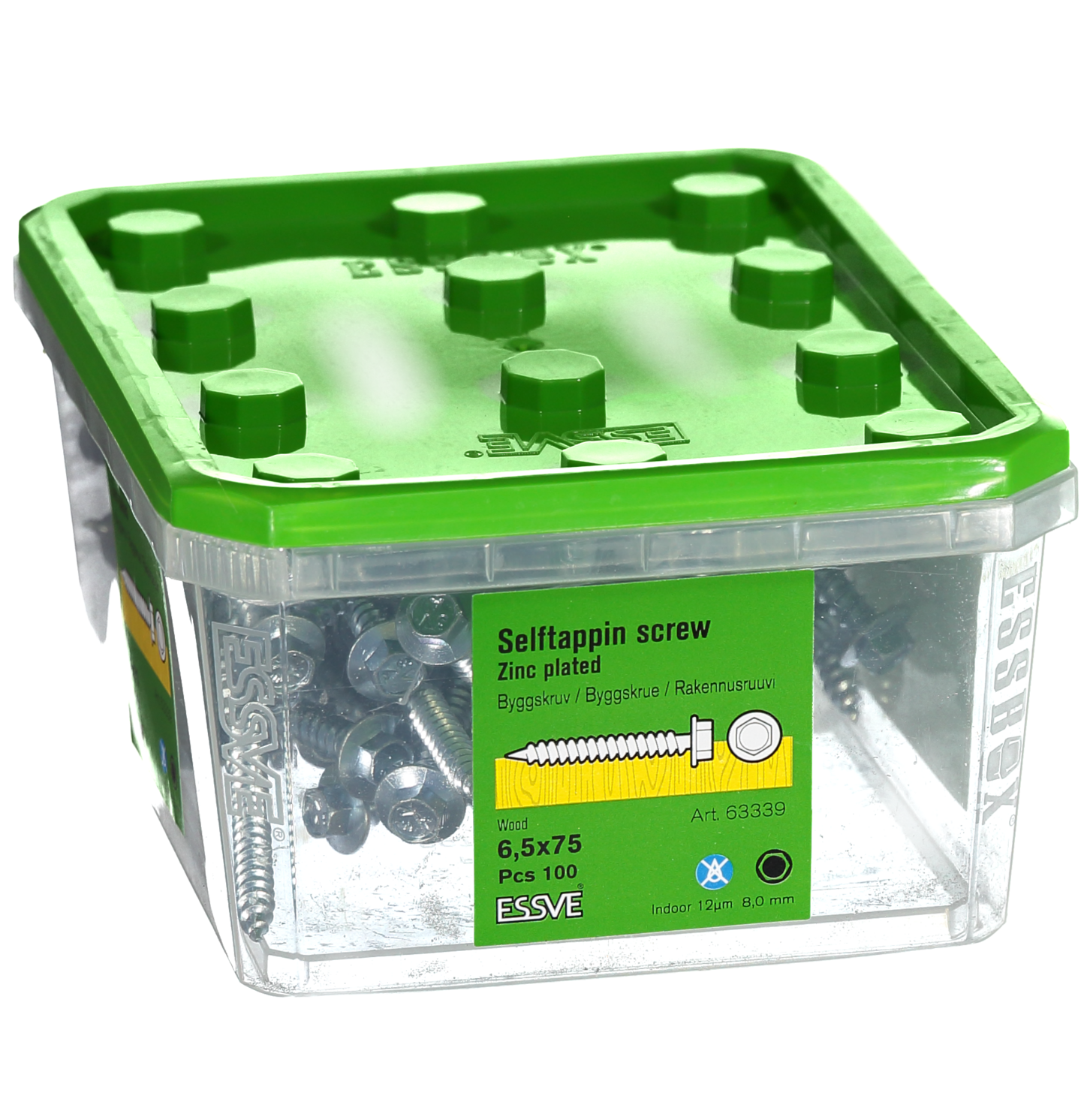 BYGGPLÅTSKRUV A 6KF FZB 6.5X75 FP/100