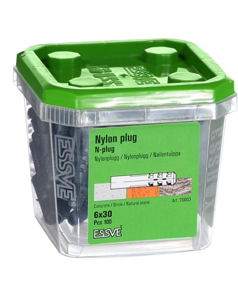 NYLONPLUGG N  6X30MM 100ST