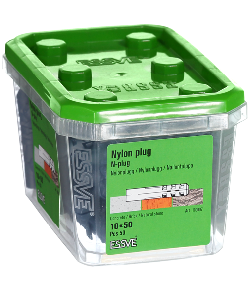 NYLONPLUGG N 10X50MM 50ST