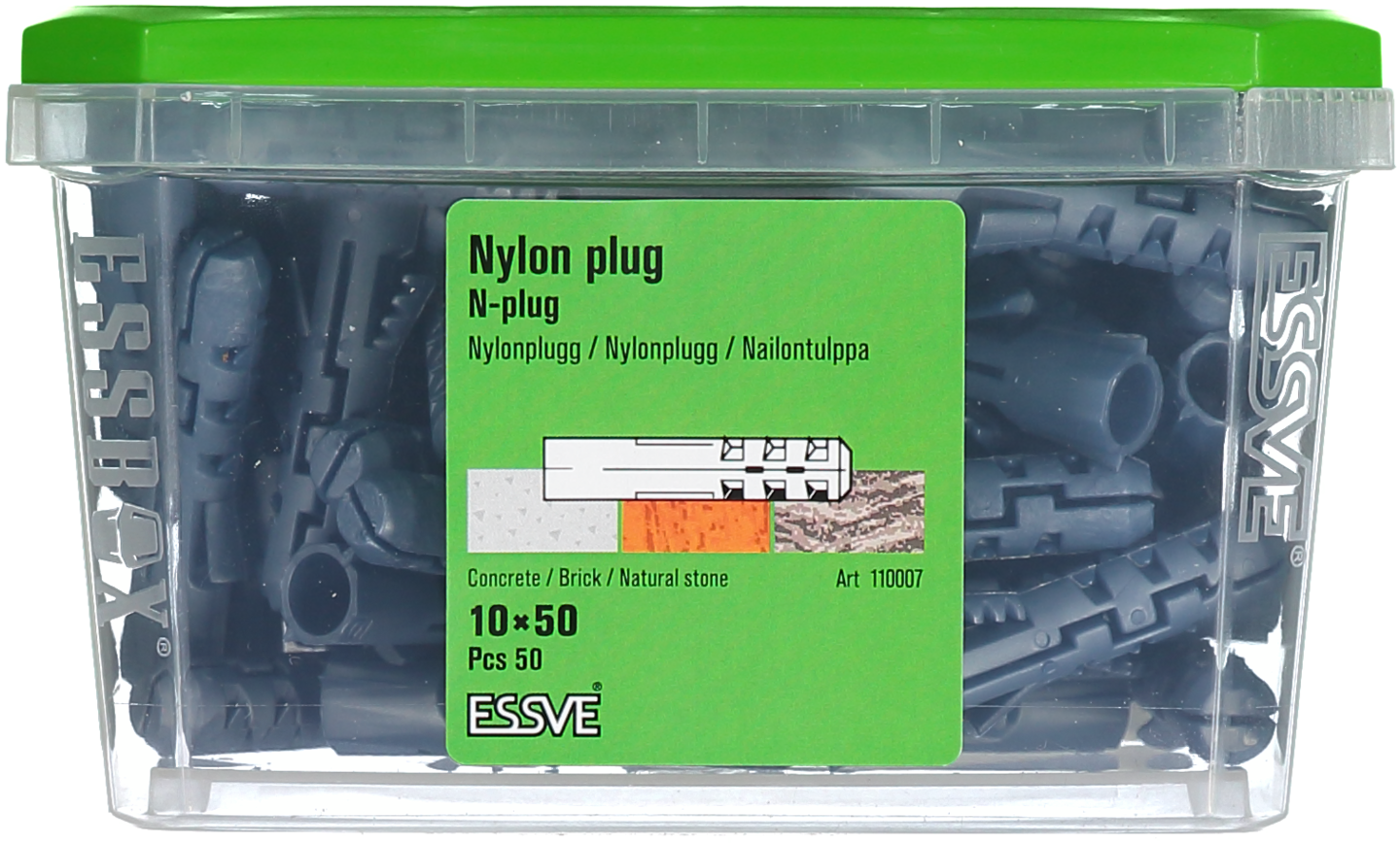 NYLONPLUGG N 10X50MM 50ST