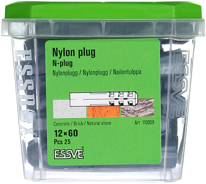 NYLONPLUGG N 12X60MM 25ST