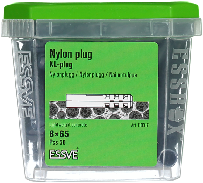 NYLONPLUGG 8X65MM 50ST