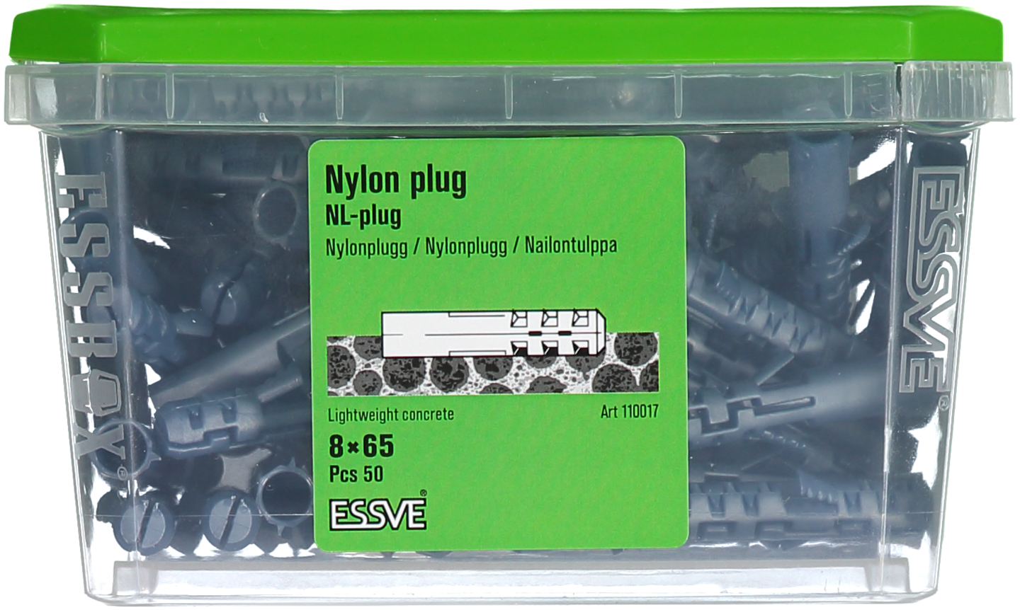 NYLONPLUGG 8X65MM 50ST