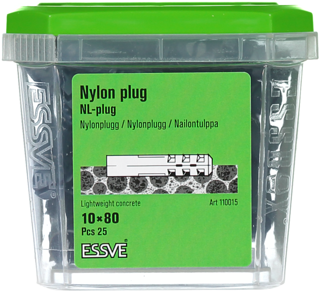 NYLONPLUGG 10X80MM 25ST