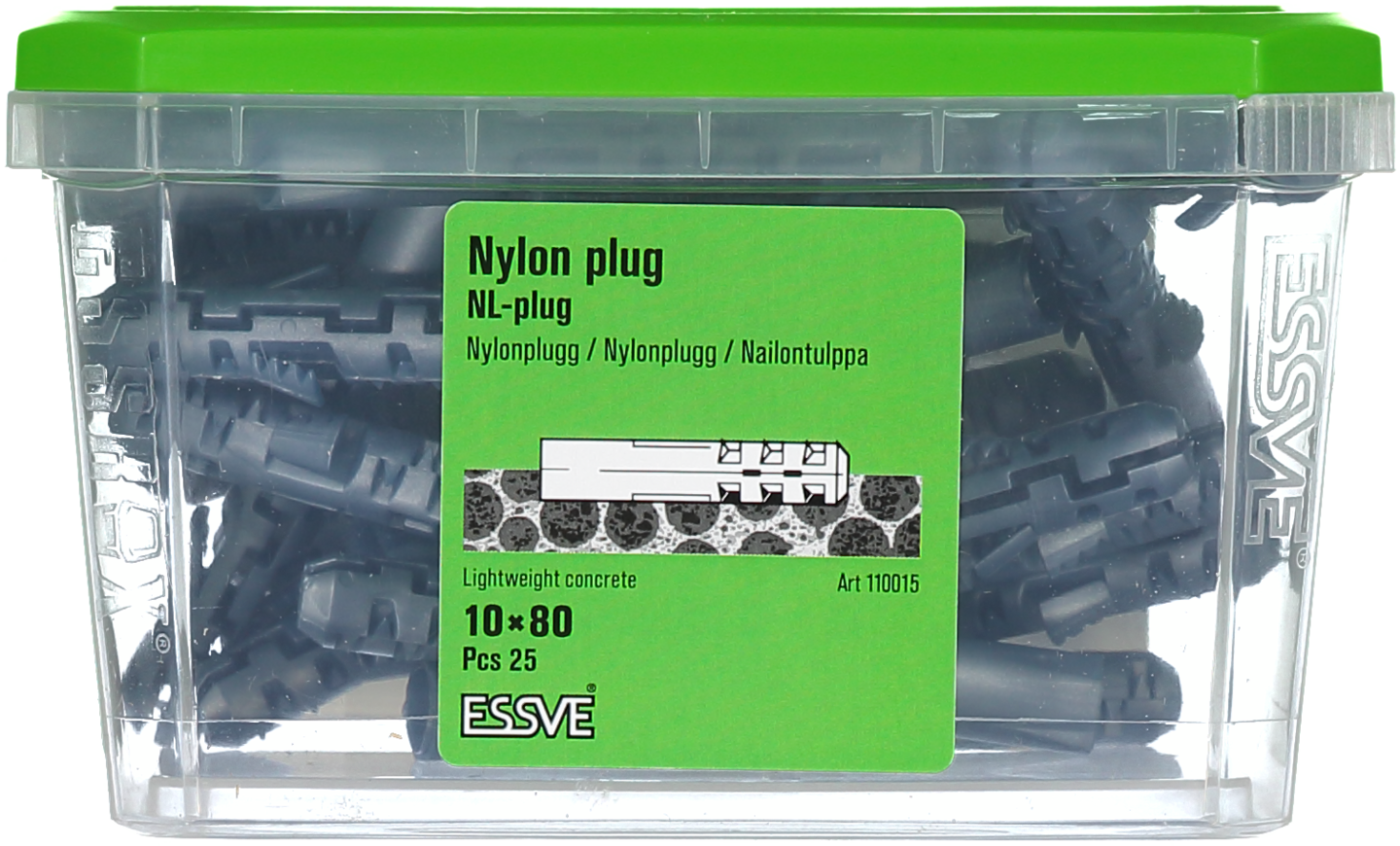 NYLONPLUGG 10X80MM 25ST