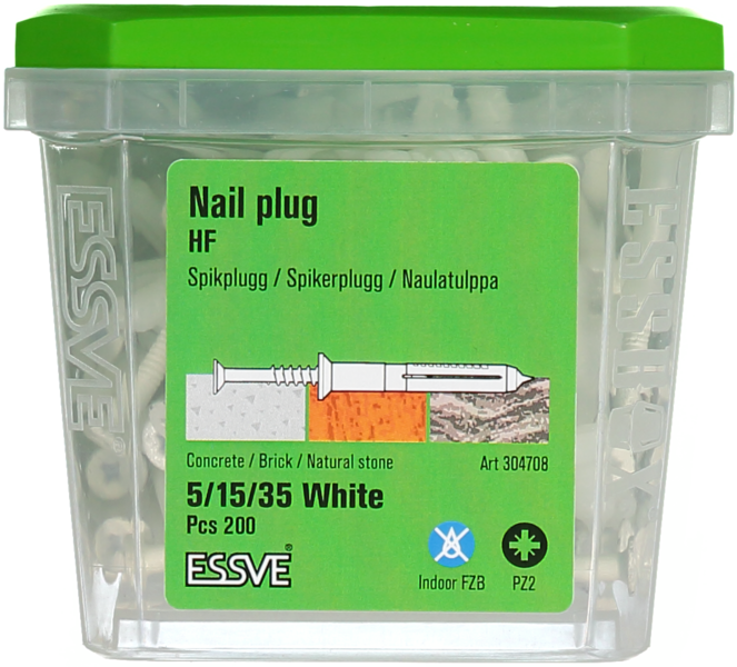 SPIKPLUGG HF VIT 5X35 200P PZ2