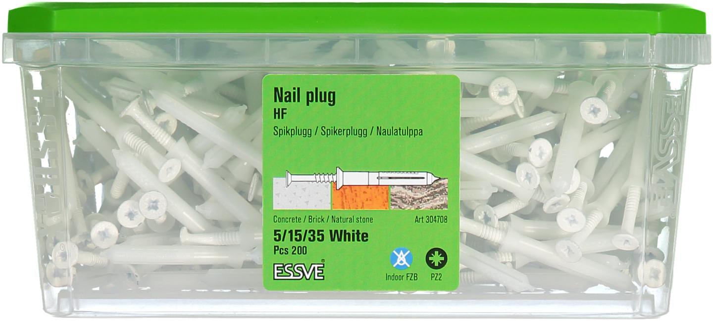 SPIKPLUGG HF VIT 5X35 200P PZ2
