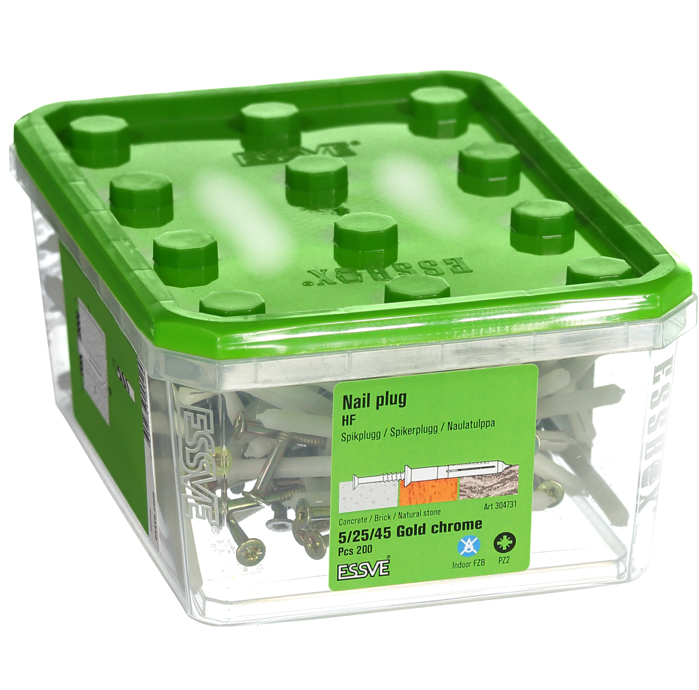 SPIKPLUGG HF GULKROM 5X45 200P PZ2