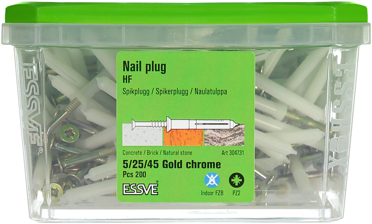 SPIKPLUGG HF GULKROM 5X45 200P PZ2