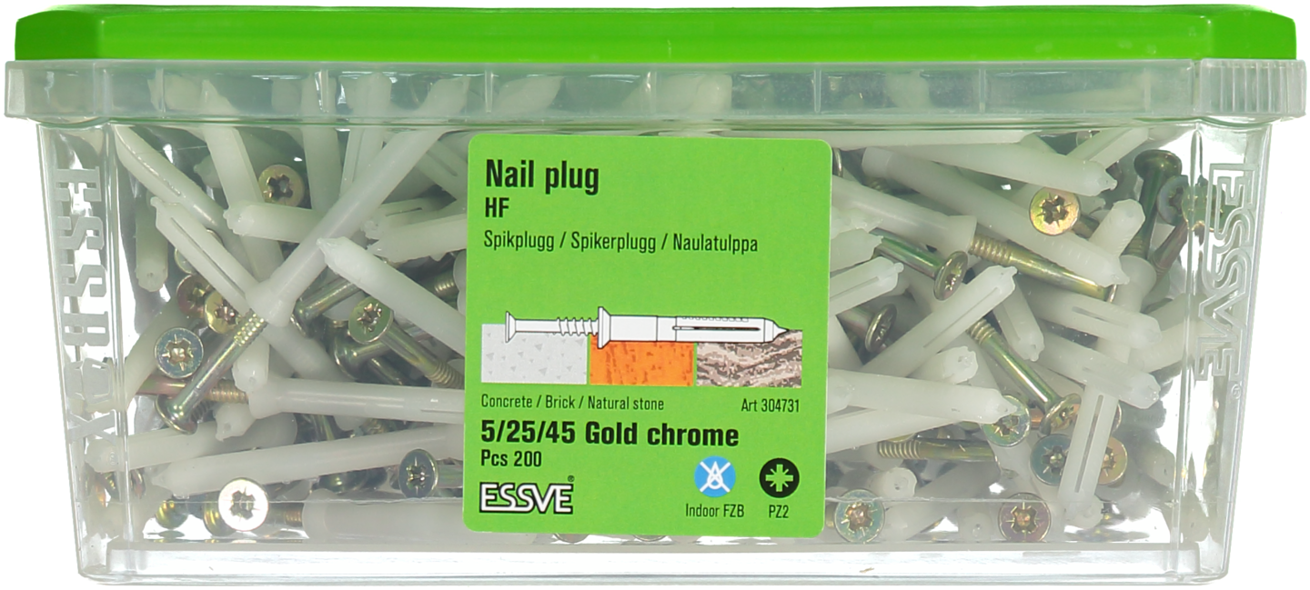 SPIKPLUGG HF GULKROM 5X45 200P PZ2