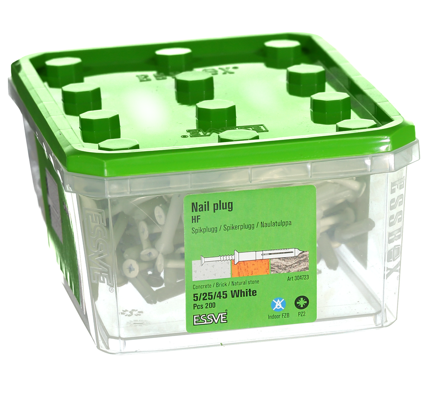 SPIKPLUGG HF VIT 5X45 200P PZ2