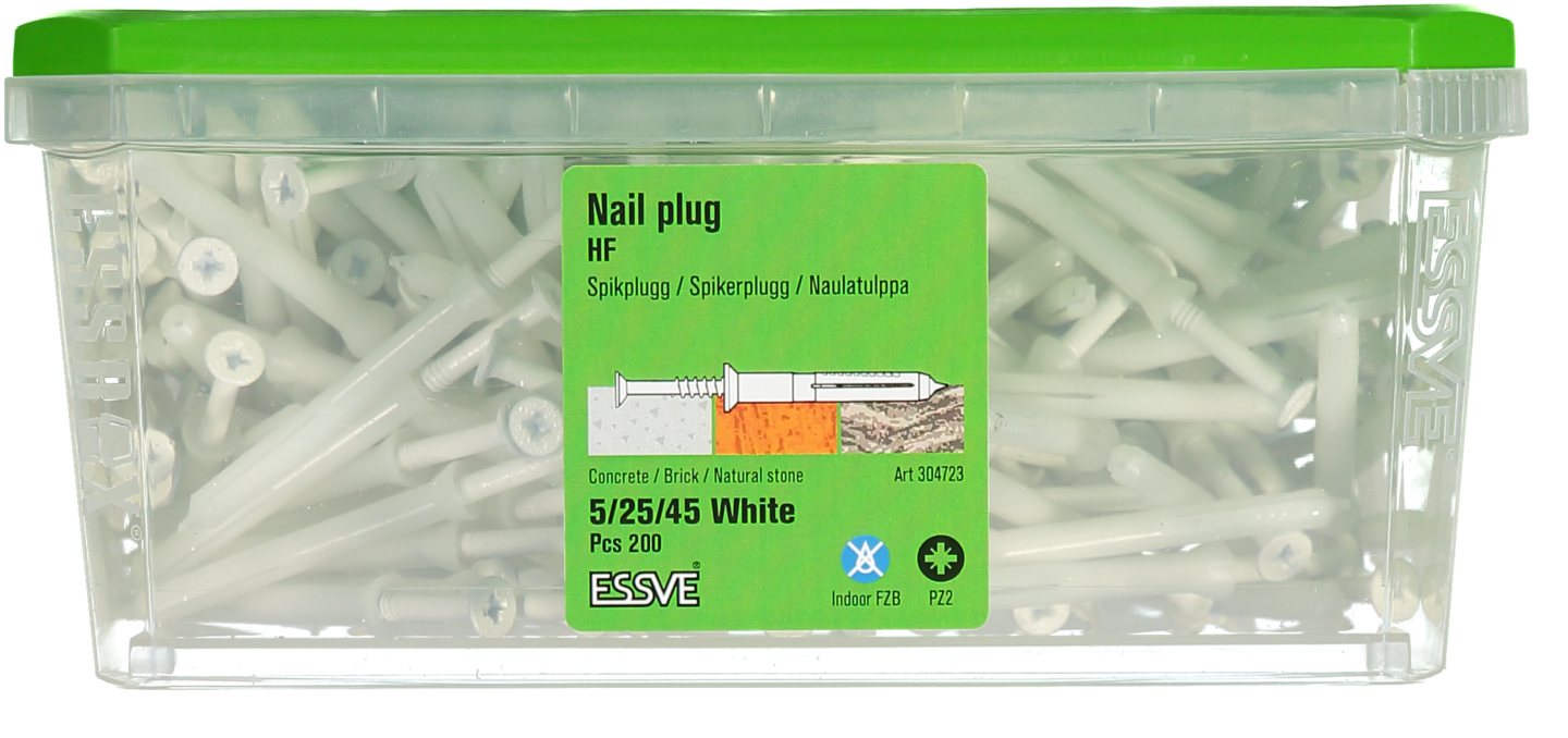 SPIKPLUGG HF VIT 5X45 200P PZ2