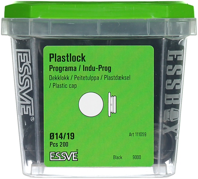 TÄCKLOCK 14/19 SVART 200ST