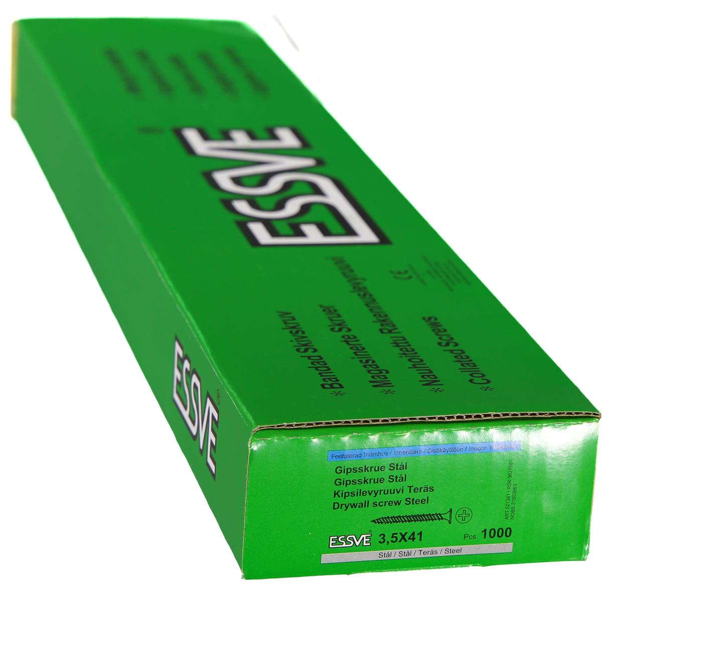 GIPSSKRUV STÅL BA 3,5X41 1000P BANDAD STÅLREGEL FOSFATERAD