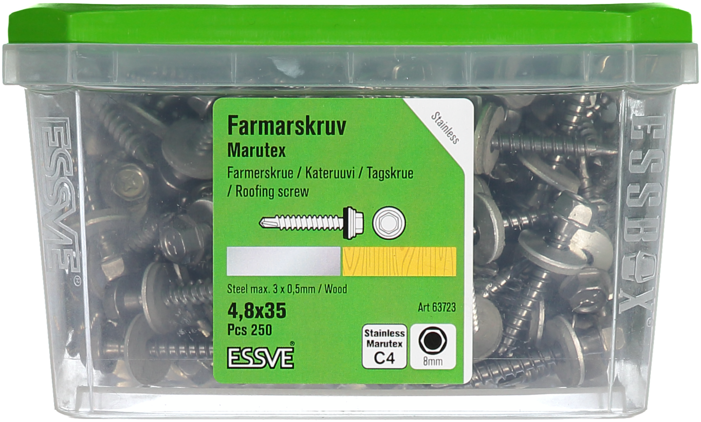 FARMARSKRUV BS MARUTEX 4.8X35 250ST
