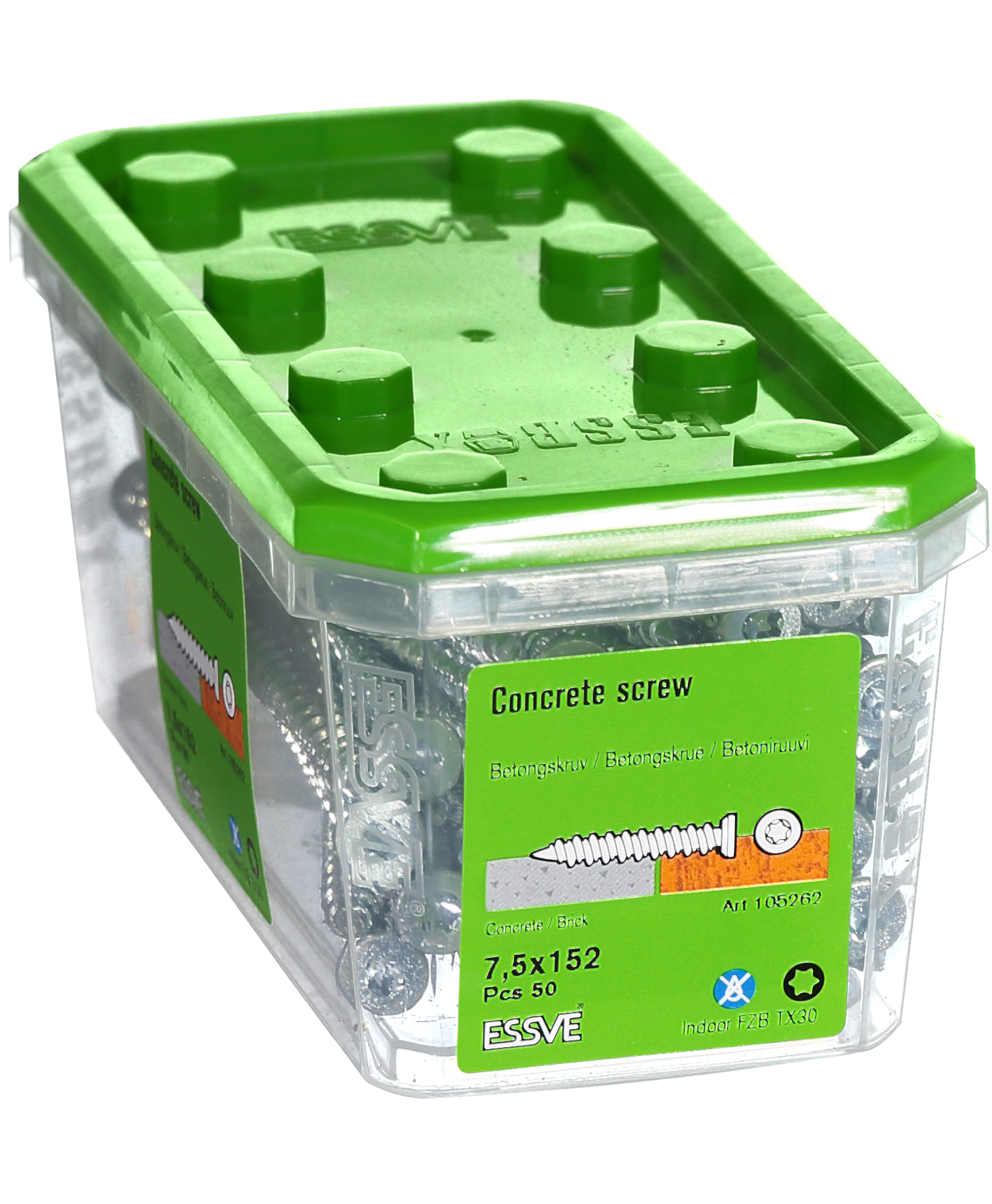 BETONGSKRUV FH FZB 7.5X152 50ST