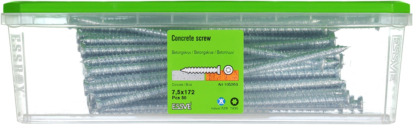 BETONGSKRUV FH FZB 7.5X172 50ST