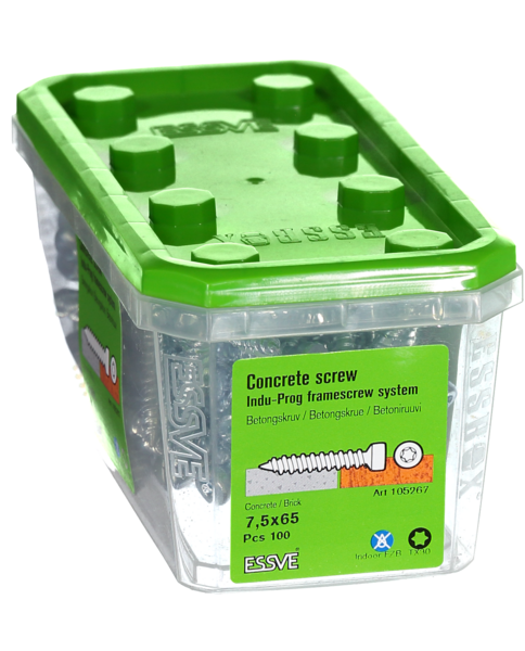 BETONGSKRUV 7,5X65 100ST INDU-PROG