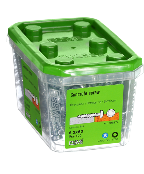 BETONGSKRUV KH FZB 6.3X60 100ST