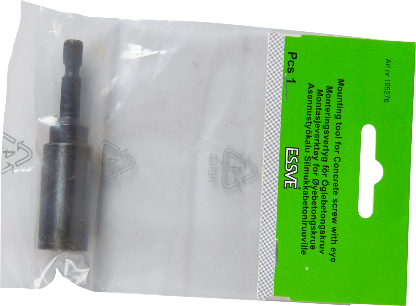 MONTAGEVERKTYG ESSVE FÖR BETONGSKRUV ECS-O MED ÖGLA