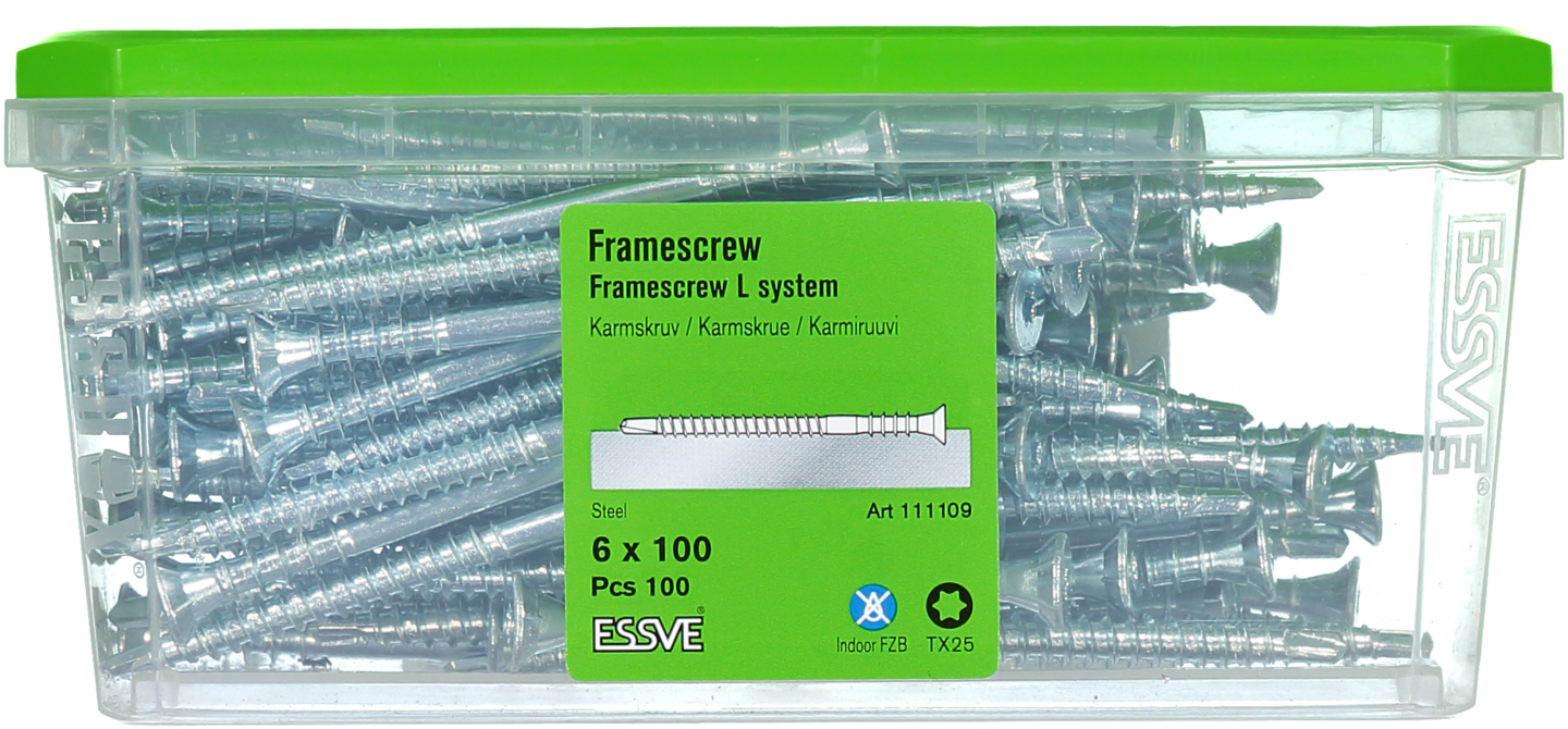 KARMSKRUV L BS FZB 6X100 100ST