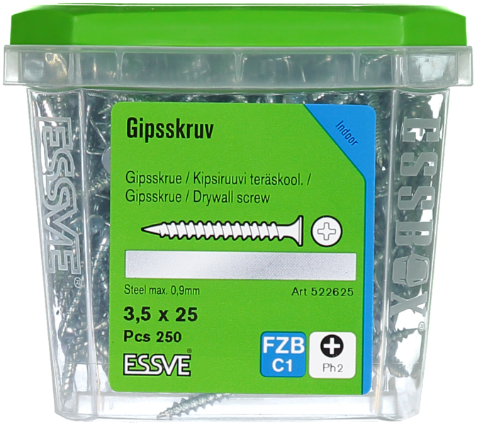 GIPSSKRUV FZB 3.5X25 250ST
