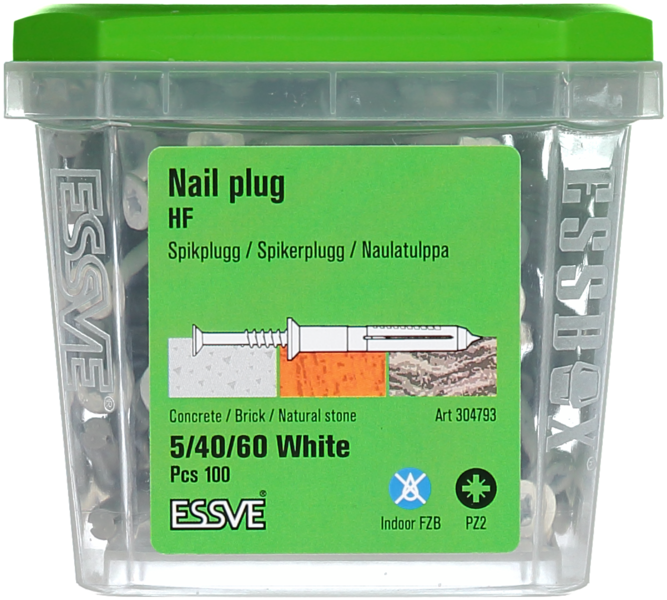 SPIKPLUGG HF FH VIT 5X60 100ST