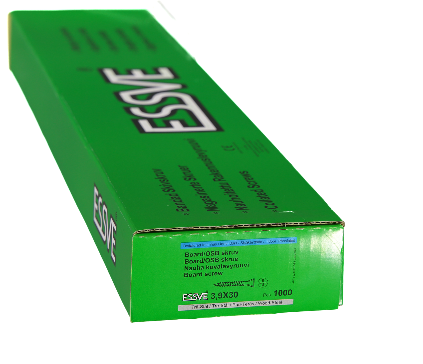 BOARDSKRUV B PH2 FO 3,9X30 BANDAD 1000ST