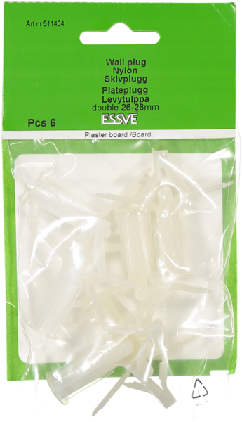 SKIVPLUGG DUBBEL 26-28MM  6ST