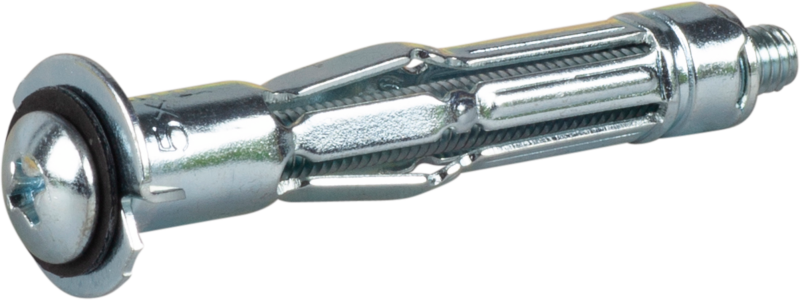 METALLEXPANDER ESSVE SAM FÖR ENKEL GIPS MED SKRUV M5 4ST UTG